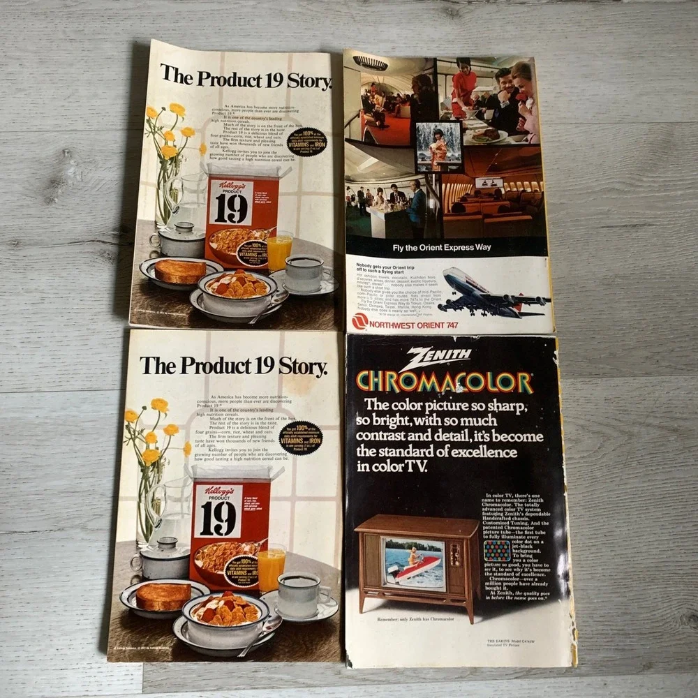 Vintage National Geographic Magazines 1971‎ Lot of 4 March June August November